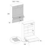 Cama abatible Burdain 238