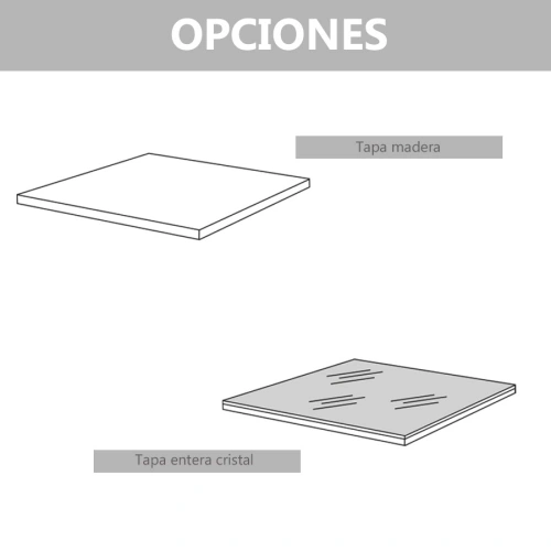 Mesa de centro Kubo elevable