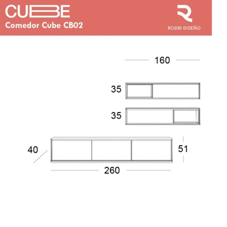 Comedor Cube CB02