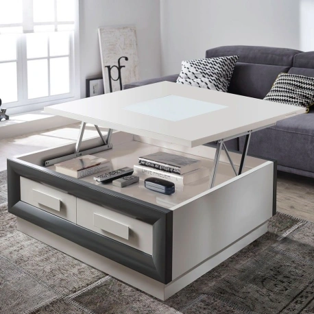 Mesa centro elevable expositora Cloe Vigo