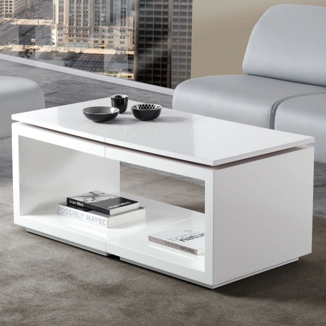 Mesa de centro elevable con ruedas Tajo