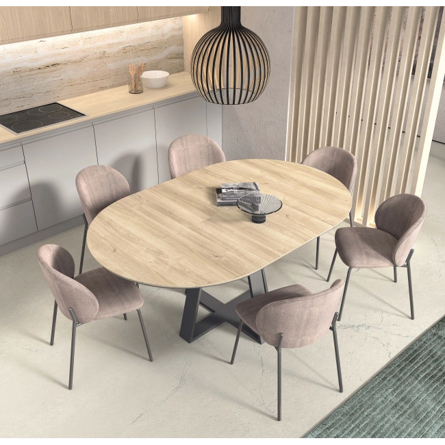 Mesa redonda extensible N-235